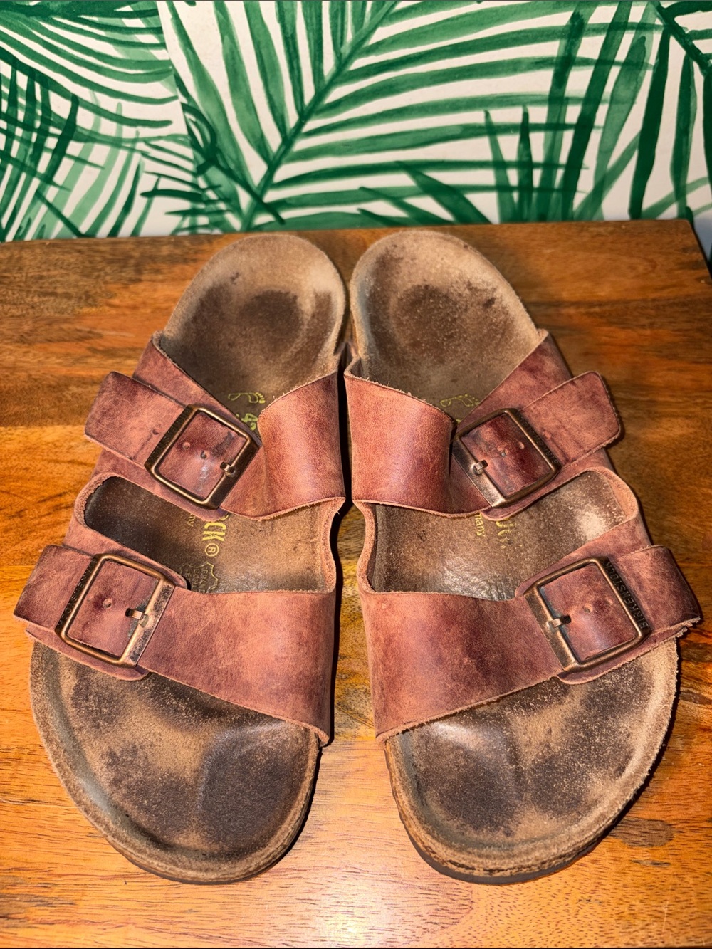 Birkenstock Arizona Brown Leather Buckled Sandals Women’s 11